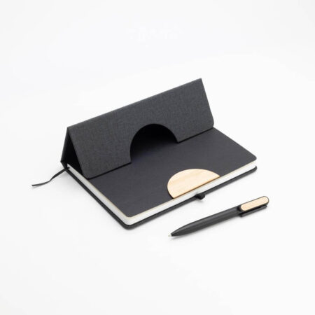 BUNDE – Set of A5 Notebook and Pen with Bamboo Element (2)