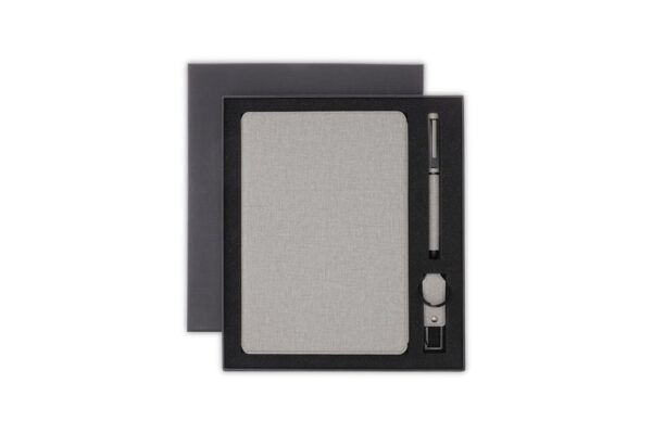 CG-86134 Sustainable Gift Set with Refillable Notebook, Pen & USB Keychain