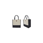 BG-9095 JUTE/CANVAS BAGS WITH BUTTON
