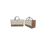 BG-9097 JUTE/CANVAS BAGS WITH LAMINATED BUTTON
