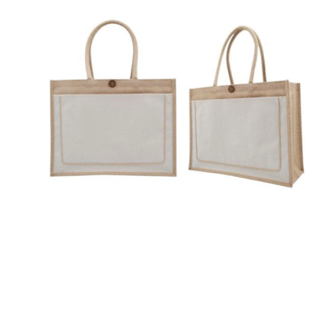 BG-9119 JUTE /CANVAS WITH ROPE LINE POCKET