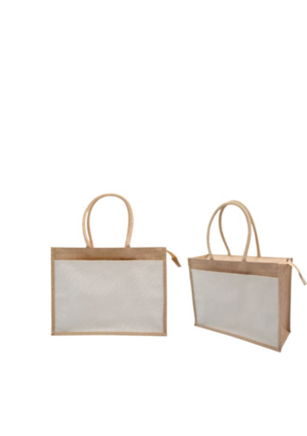 BG - 9115 JUTE /CANVAS BAG WITH ZIPPER