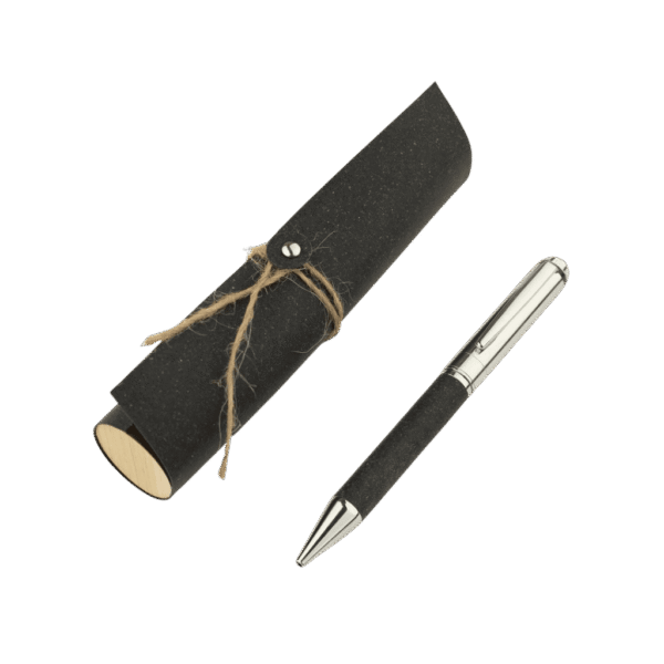 ST-9570 Eco-neutral Metal Pen with Recycled Leather Barrel
