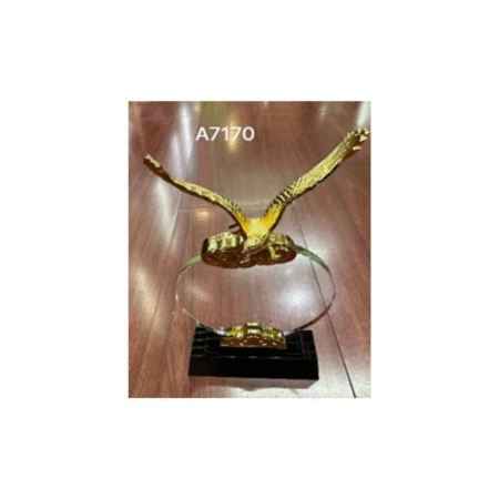 AT-8120 - CRYSTAL WITH EAGLE TROPHY