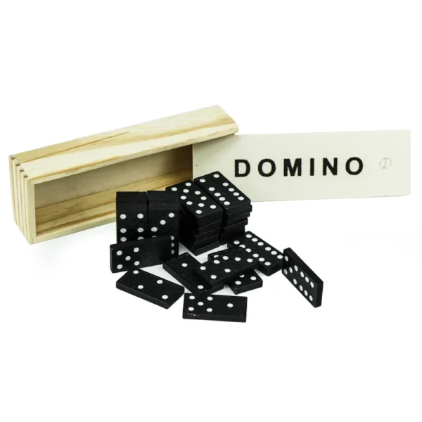 GN-1069 Domino Set Game in Wooden Slide Box