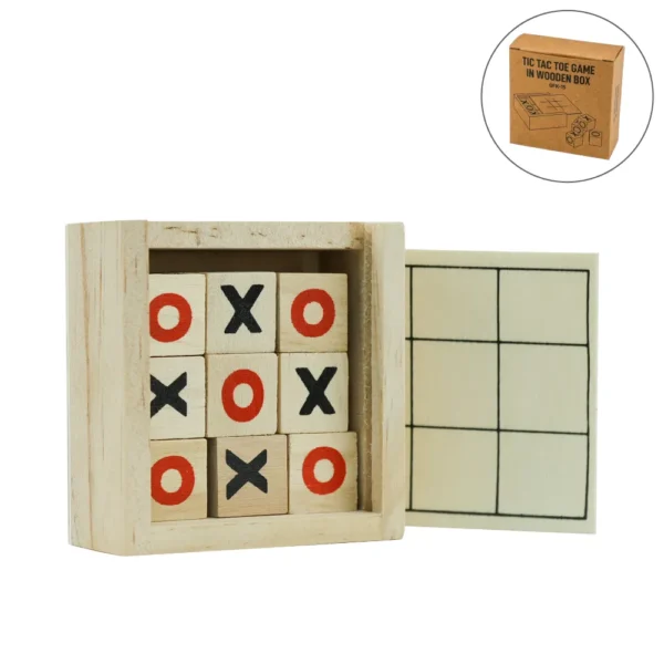 GN-1068 Tic-Tac-Toe Wooden Board Game