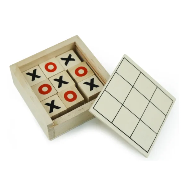 GN-1068 Tic-Tac-Toe Wooden Board Game