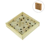 GN-1070 Wooden Maze Board Game with Silver Metal Ball
