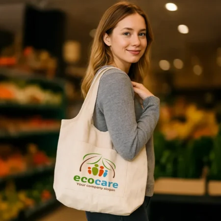 BG-9168 - Cotton Hobo Bags with Front Pocket