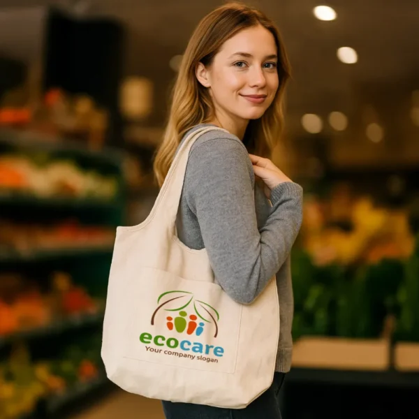 BG-9168 - Cotton Hobo Bags with Front Pocket