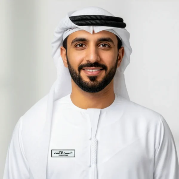 PB-820 - Eid Al Etihad Badges in Metal with Magnet Attachment