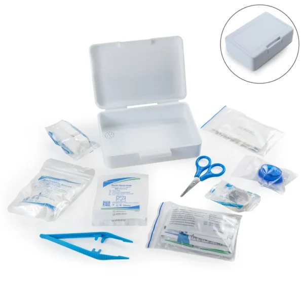 GN-1108 First Aid Kit Set, 16 Essential Items in White Box