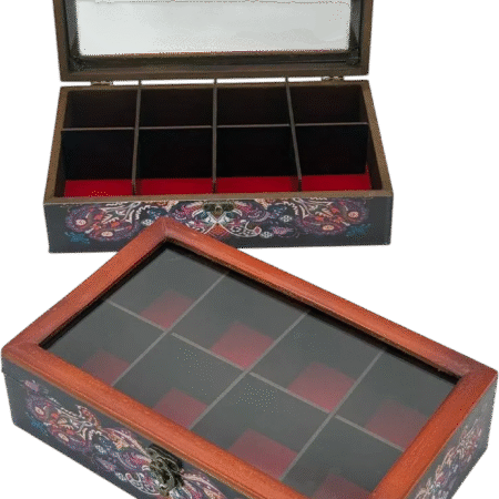 GB-2012 Wooden Gift Box with Deco glass