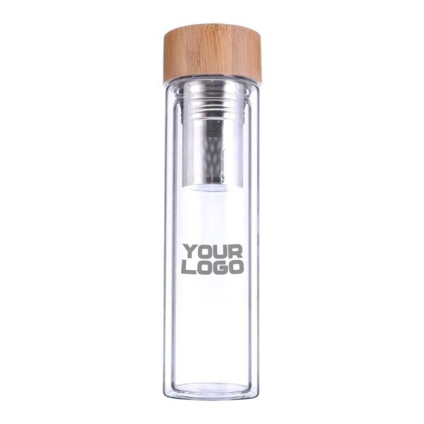 DW-7619 Glass and Bamboo Flask