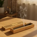 SG-7062 Wooden Incense Burner Holder with Drawer Includes 10 Pcs Oud Sticks