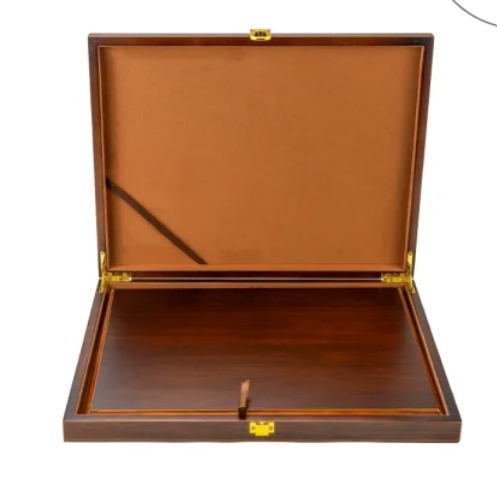 AT-8128 Wooden Plaque – Horizontal with Presentation Box