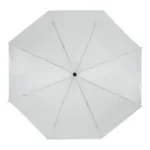 7059 Bi-Fold Umbrella in White Color with Velcro Closure and Pouch