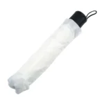 7059 Bi-Fold Umbrella in White Color with Velcro Closure and Pouch