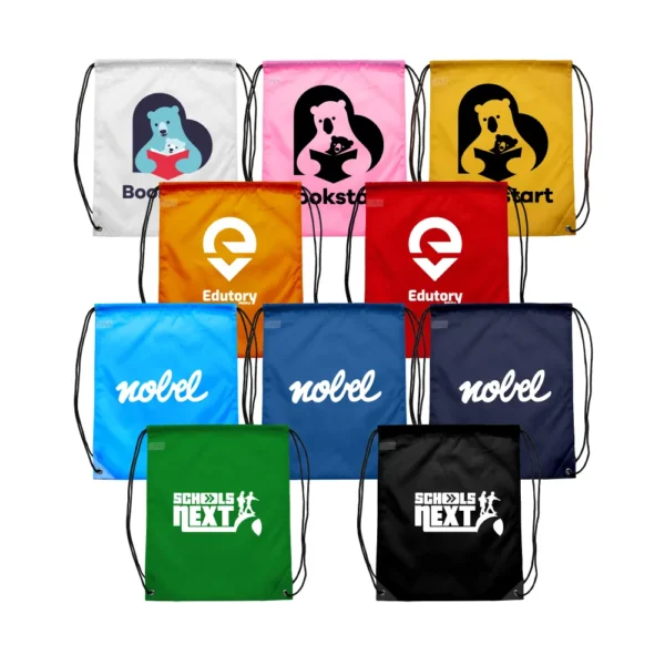 BG-9171 Promotional Drawstring Bags in High-Quality Thin Polyester Material