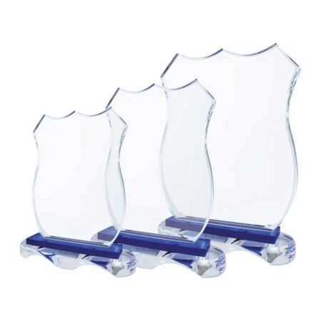 AT-8133 Crystal Awards with Blue Base and Box