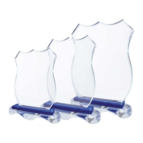 AT-8133 Crystal Awards with Blue Base and Box